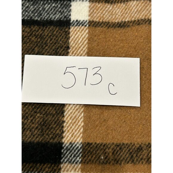 Sleeveless Plaid Pinafore Dress Pockets Brown Black Jumper Sz 1XL - Picture 10 of 11